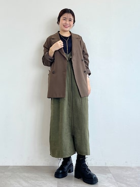 「ORiental TRaffic（オリエンタルトラフィック）のアイテム（ブーツ）」を使った、ORientalTRafficプレスさん（レディース・158cm）の冬コーディネート