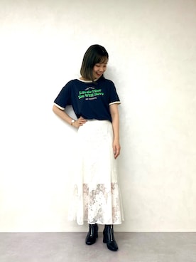 「ORiental TRaffic（オリエンタルトラフィック）のアイテム（ブーツ）」を使った、ORientalTRafficプレスさん（レディース・159cm）の夏コーディネート