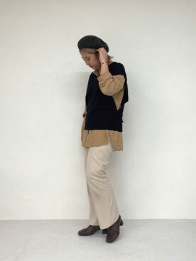「ORiental TRaffic（オリエンタルトラフィック）のアイテム（ブーツ）」を使った、ORientalTRafficプレスさん（レディース・159cm）の秋コーディネート