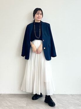 「ORiental TRaffic（オリエンタルトラフィック）のアイテム（ブーツ）」を使った、ORientalTRafficプレスさん（レディース・158cm）の冬コーディネート
