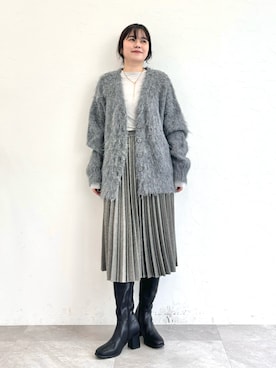 「ORiental TRaffic（オリエンタルトラフィック）のアイテム（ブーツ）」を使った、ORientalTRafficプレスさん（レディース・158cm）の秋コーディネート