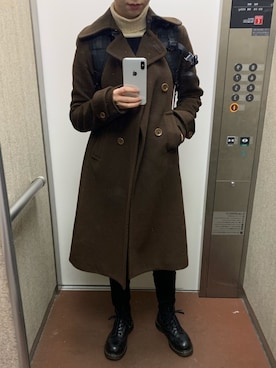 「theory（セオリー）のアイテム（ジャケット/アウター）」を使った、MiKiさん（レディース・160cm）の冬コーディネート