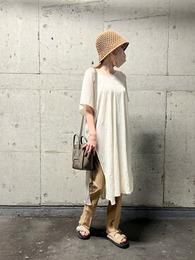 「Lattice（Lattice）のアイテム（帽子）」を使った、ukapiさん（レディース・158cm）の春コーディネート
