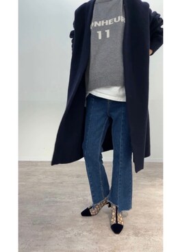 「Spick & Span（スピックアンドスパン）のアイテム（ジャケット/アウター）」を使った、ukapiさん（レディース・158cm）の秋コーディネート