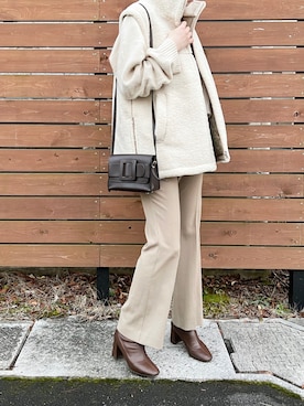 「plage（プラージュ）のアイテム（ブルゾン）」を使った、ukapiさん（レディース・158cm）の冬コーディネート