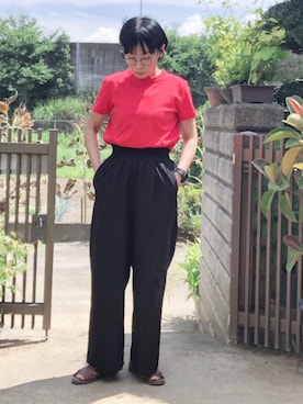 「アイテム（腕時計）」を使った、NANAEさん（レディース・155cm）の夏コーディネート
