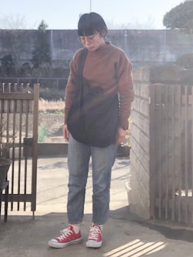 「アイテム（腕時計）」を使った、NANAEさん（レディース・155cm）の秋コーディネート