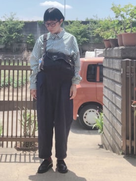 「tiny tiny（ティニーティニー）のアイテム（アクセサリー）」を使った、NANAEさん（レディース・155cm）の春コーディネート