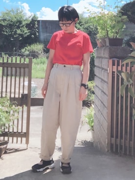 「G-SHOCK」｜NANAEさん（レディース・155cm）の夏コーディネート