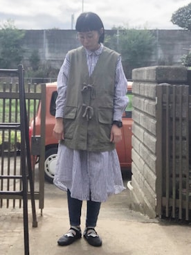 「LAKOLE（ラコレ）のアイテム（ワンピース/ドレス）」を使った、NANAEさん（レディース・155cm）の秋コーディネート