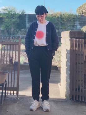 「アイテム（レッグウェア）」を使った、NANAEさん（レディース・155cm）の秋コーディネート