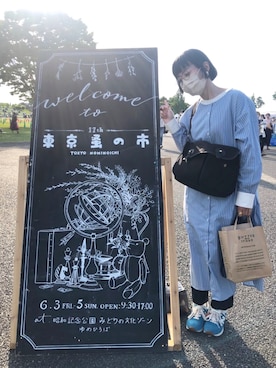 「G-SHOCK」｜「アイテム（ワンピース/ドレス）」を使った、NANAEさん（レディース・155cm）の夏コーディネート