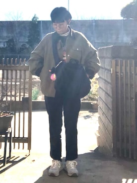 「studio CLIP（スタディオクリップ）のアイテム」を使った、NANAEさん（レディース・155cm）の冬コーディネート