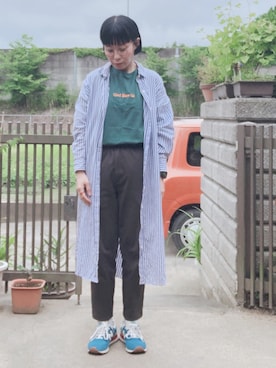 「LAKOLE（ラコレ）のアイテム（ワンピース/ドレス）」を使った、NANAEさん（レディース・155cm）の夏コーディネート