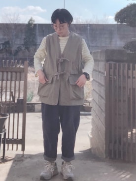 「studio CLIP（スタディオクリップ）のアイテム」を使った、NANAEさん（レディース・155cm）の冬コーディネート