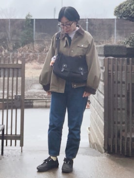 「G-SHOCK（ジーショック）のアイテム」を使った、NANAEさん（レディース・155cm）の春コーディネート