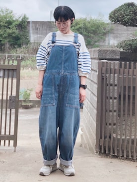 「アイテム（腕時計）」を使った、NANAEさん（レディース・155cm）の秋コーディネート