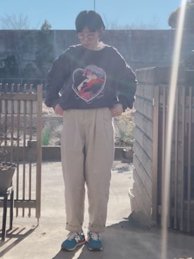 「ehka sopo（エヘカソポ）のアイテム」を使った、NANAEさん（レディース・155cm）の冬コーディネート