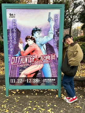 「アイテム（腕時計）」を使った、NANAEさん（レディース・155cm）の冬コーディネート