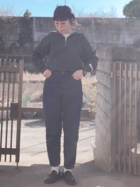 「アイテム（腕時計）」を使った、NANAEさん（レディース・155cm）の秋コーディネート