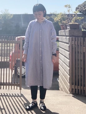 「LAKOLE（ラコレ）のアイテム（ワンピース/ドレス）」を使った、NANAEさん（レディース・155cm）の秋コーディネート