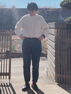 「アイテム（腕時計）」を使った、NANAEさん（レディース・155cm）の秋コーディネート