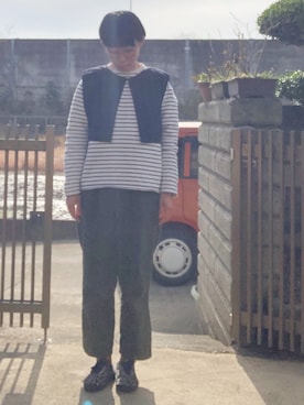 「Jamgarden（ジャムガーデン）のアイテム」を使った、NANAEさん（レディース・155cm）の冬コーディネート