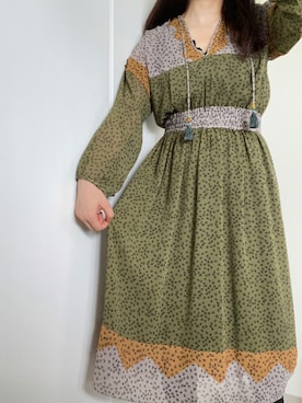 「アイテム（ワンピース）」を使った、りさん（レディース・165cm）の夏コーディネート