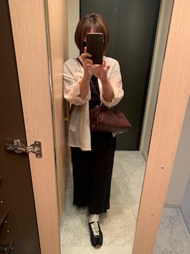 「BEAUTY&YOUTH UNITED ARROWS（ビューティーアンドユースユナイテッドアローズ）のアイテム（ボストンバッグ）」を使った、ピザさん（レディース・158cm）の春コーディネート