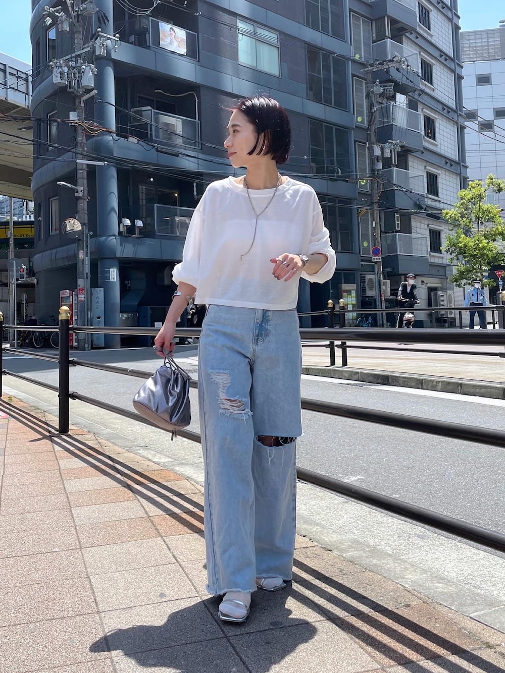 earthy（アーシー）の「earthy_シアークロップドTシャツ（T