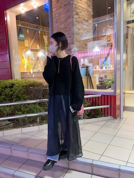 okada sakiさん（レディース・150cm）の冬コーディネート