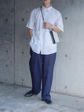 「Steven Alan（スティーブンアラン）のアイテム（ブーツ）」を使った、心さん（メンズ・164cm）の夏コーディネート