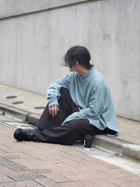「LAD MUSICIAN（ラッドミュージシャン）のアイテム（シューズ）」を使った、心さん（メンズ・164cm）の秋コーディネート