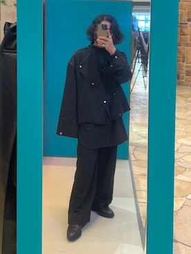 「LAD MUSICIAN（ラッドミュージシャン）のアイテム（シューズ）」を使った、心さん（メンズ・164cm）の秋コーディネート