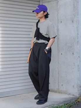 「ANDERSSON BELL（アンダースンベル）のアイテム」を使った、心さん（メンズ・164cm）の夏コーディネート