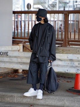 「GIVENCHY（ジバンシイ）のアイテム」を使った、心さん（メンズ・164cm）の冬コーディネート