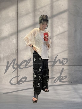 「透かし編みニット」｜nyaahoさん（レディース・153cm）の秋コーディネート