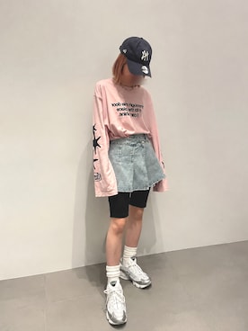 「LIAN（リアン）のアイテム」を使った、nyaahoさん（レディース・153cm）の夏コーディネート