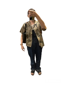 「orSlow（オアスロウ）のアイテム（オールインワン・サロペット）」を使った、mmkさん（レディース・154cm）の秋コーディネート