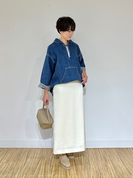 「アイテム（スカート）」を使った、aya_muto610さん（レディース・165cm）の秋コーディネート