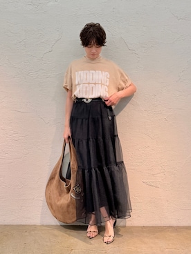 「フレアスカート」｜aya_muto610さん（レディース・165cm）の春コーディネート