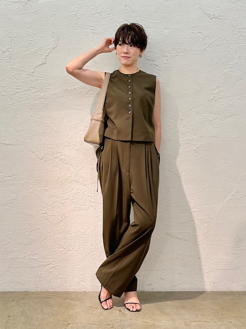 ベスト ジレ 「THE PAUSE」トロコンパクトジレ レディース THE PAUSE ベスト ジレ 「THE PAUSE」トロコンパクトジレ