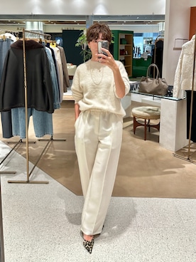 「アイテム（ネックレス）」を使った、aya_muto610さん（レディース・165cm）の秋コーディネート