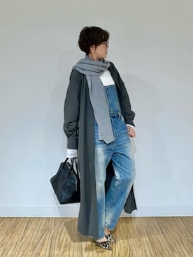 「アイテム（つなぎ/オールインワン）」を使った、aya_muto610さん（レディース・165cm）の秋コーディネート