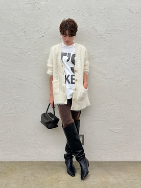 「アイテム（ピアス（両耳用））」を使った、aya_muto610さん（レディース・165cm）の秋コーディネート