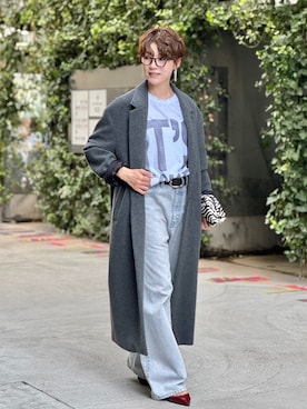 「アイテム（ピアス（両耳用））」を使った、aya_muto610さん（レディース・165cm）の秋コーディネート