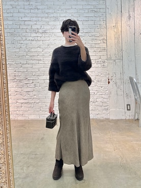 「アイテム（スカート）」を使った、aya_muto610さん（レディース・165cm）の冬コーディネート