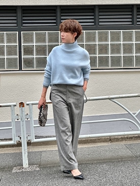 「アイテム（ピアス（両耳用））」を使った、aya_muto610さん（レディース・165cm）の秋コーディネート