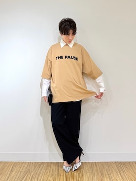 「THE PAUSE（ザ ポーズ）のアイテム」を使った、aya_muto610さん（レディース・165cm）の夏コーディネート