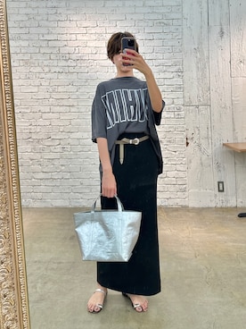 「アイテム（トートバッグ）」を使った、aya_muto610さん（骨格ウェーブ・レディース・165cm）の夏コーディネート